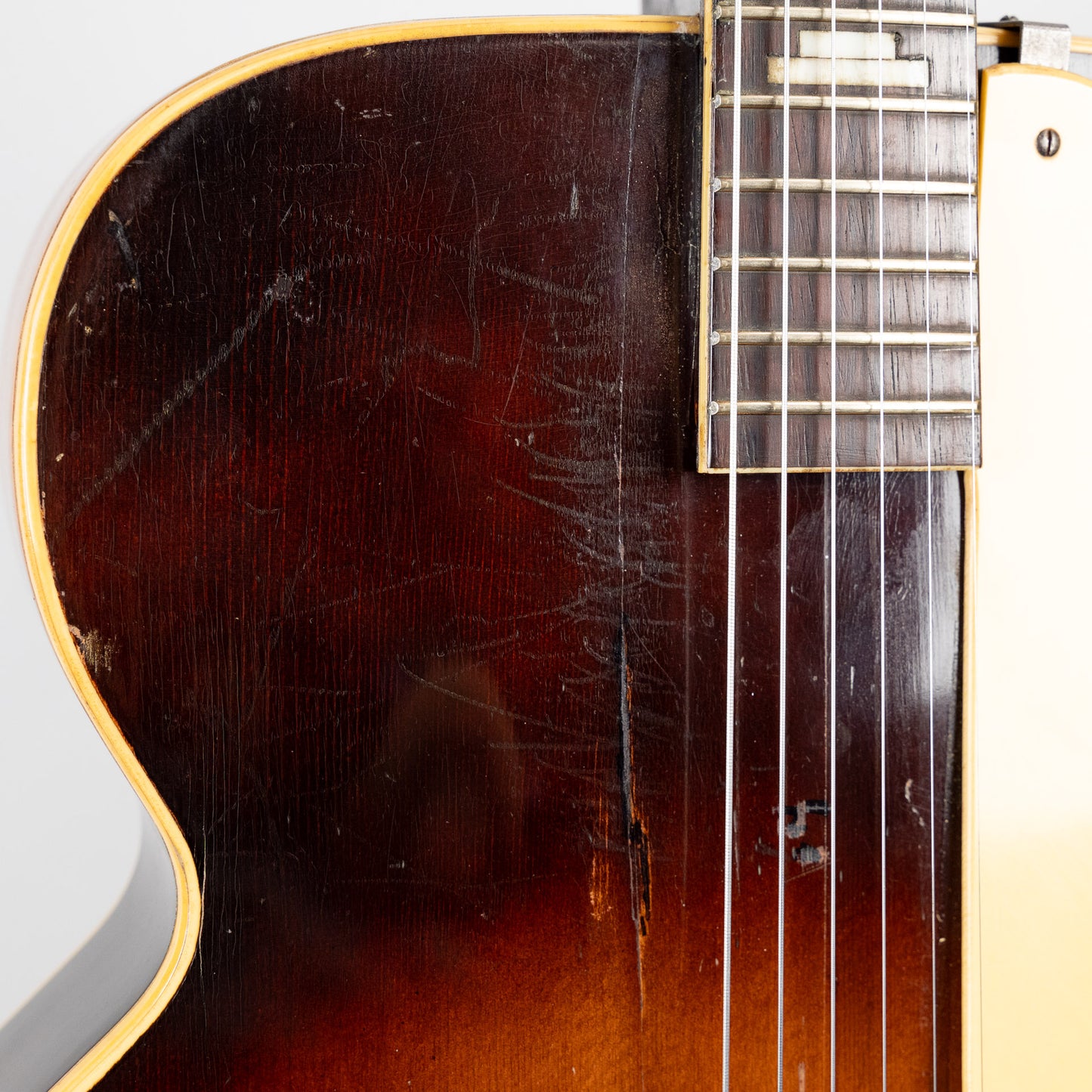 Used Silvertone Aristocrat Archtop Guitar, Sunburst Finish