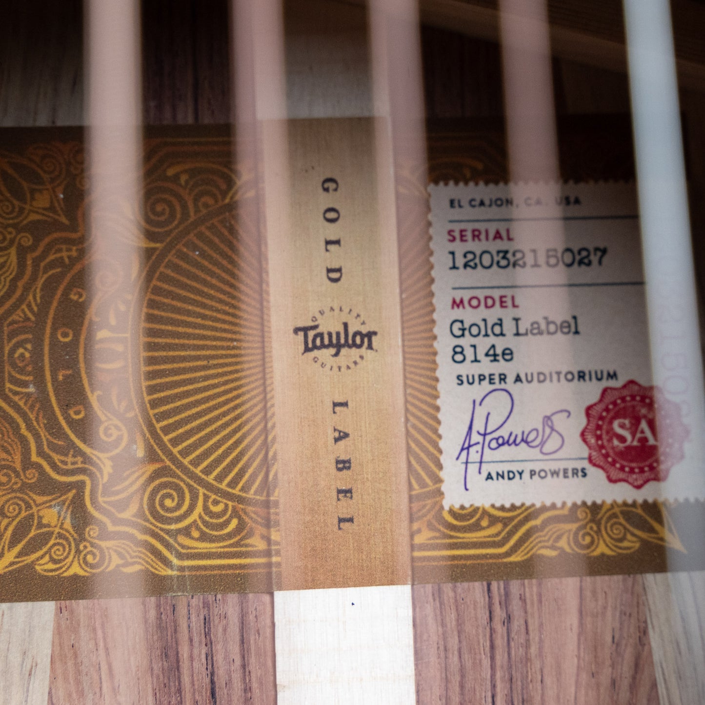 Taylor Gold Label 814e (#5027)