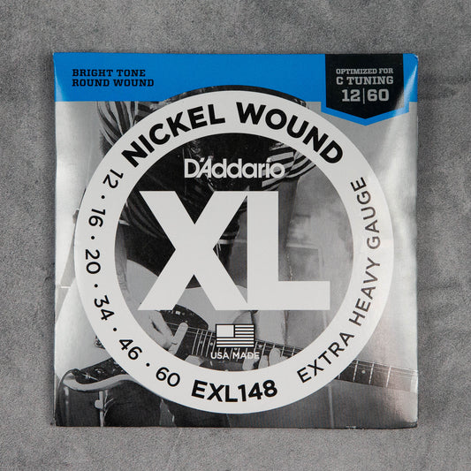 D'Addario EXL148 Nickel Wound Electric Guitar Strings, 12-60, Extra Heavy Set