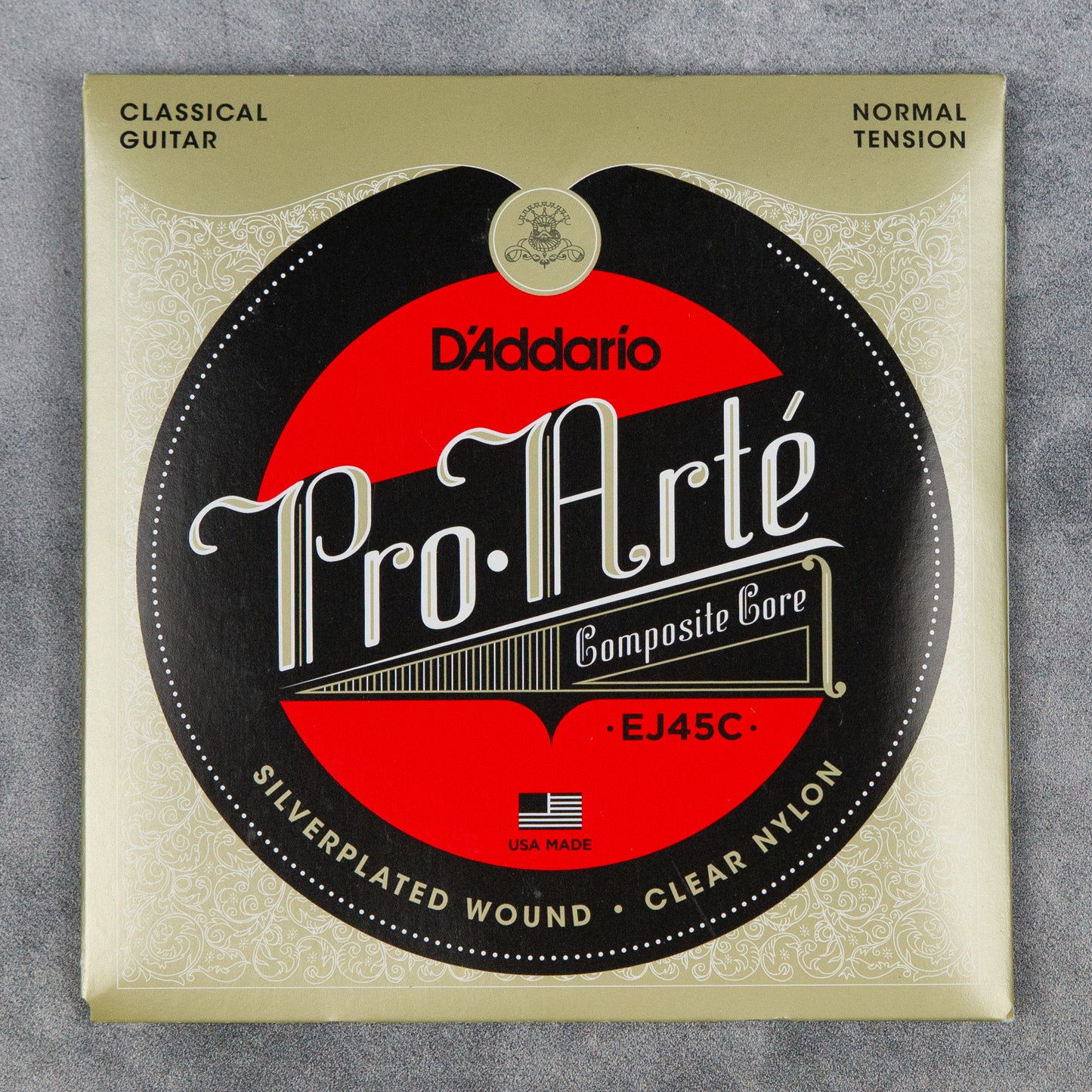 D’Addario EJ45C Pro-Arté Composite Core Classical Guitar Strings, Normal Tension