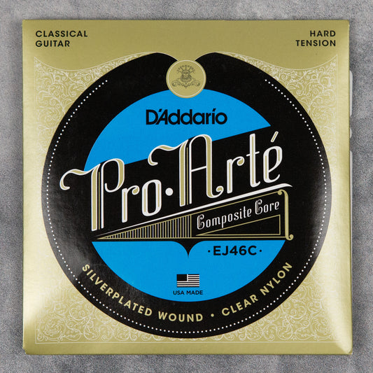 D’Addario EJ46C Pro-Arté Composite Core Classical Guitar Strings, Hard Tension