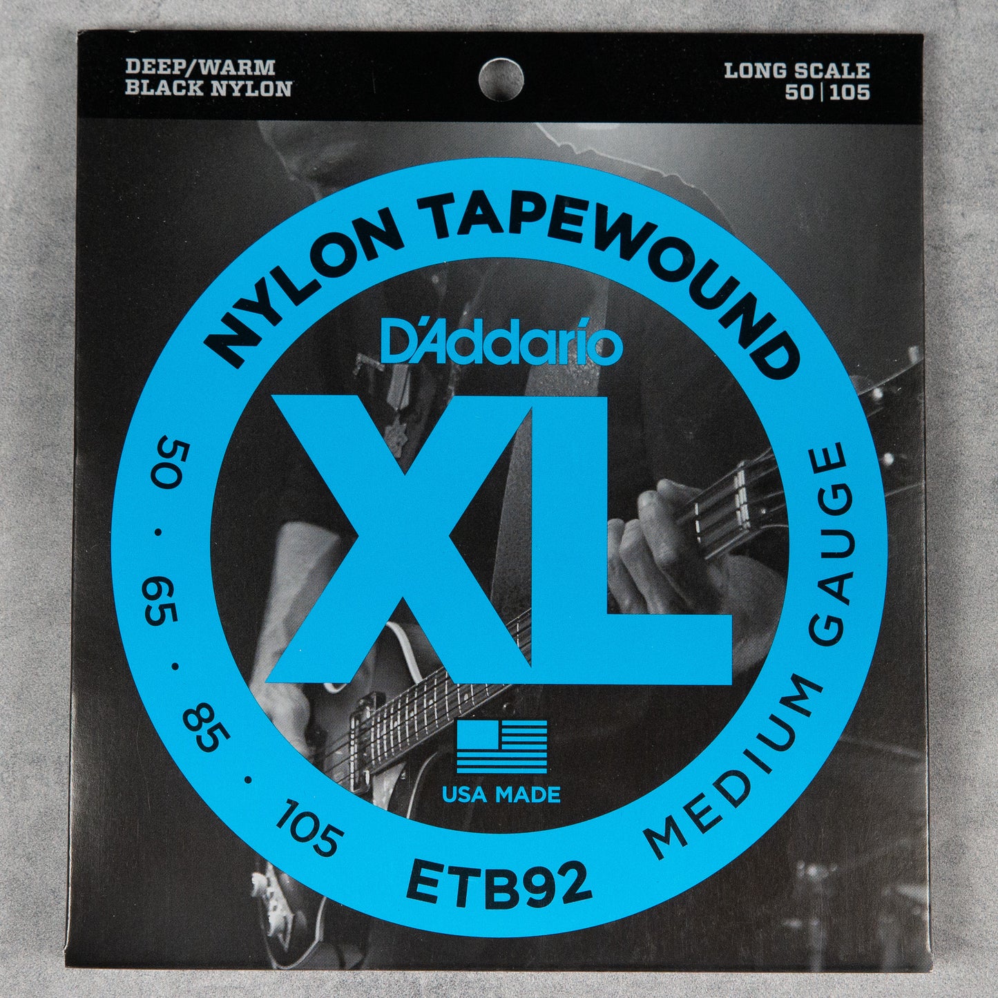 D'Addario ETB92 Tapewound Bass, Medium, 50-105, Long Scale