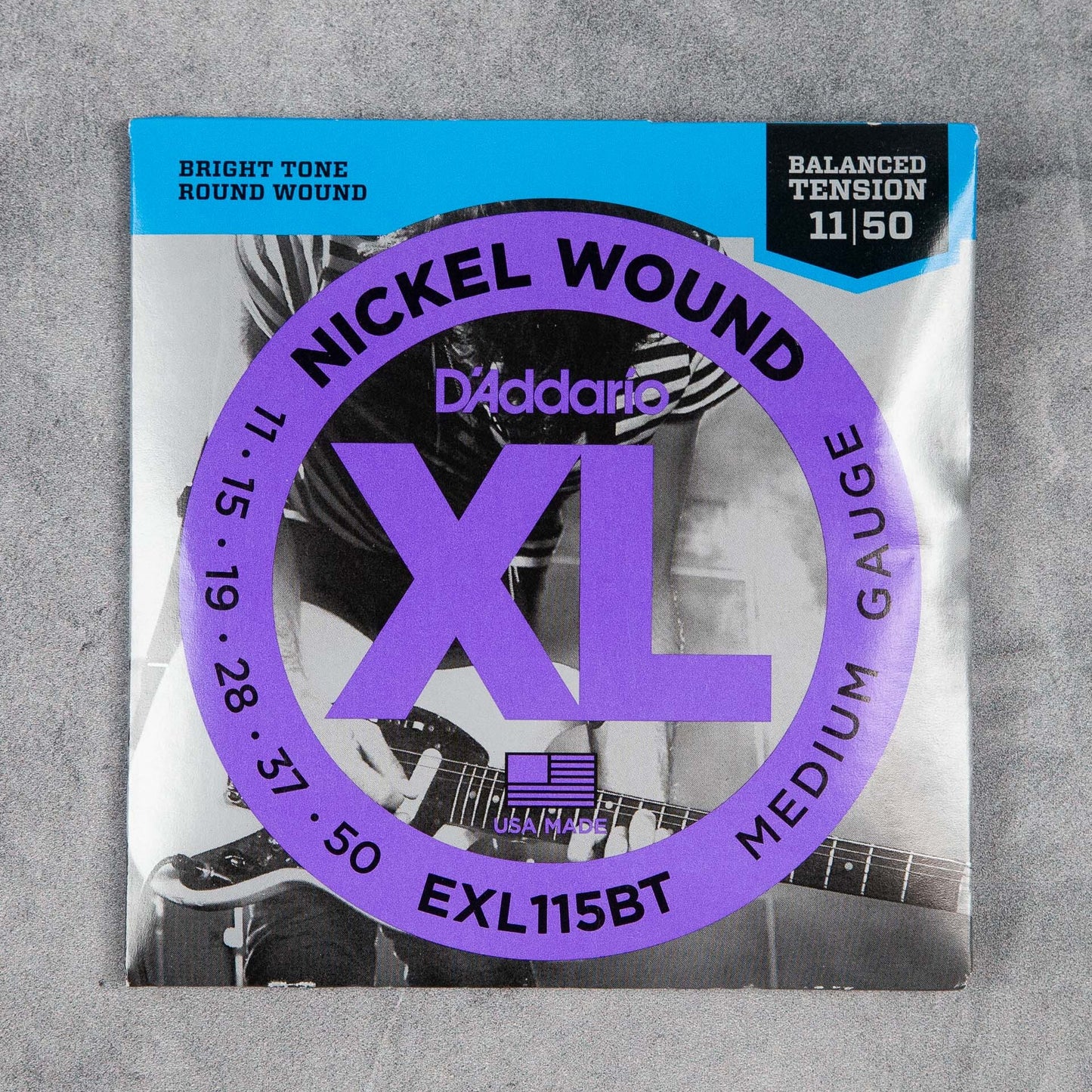 D'Addario EXL115BT Nickel Wound Electric Guitar Strings, 11-50, Balanced Tension Medium