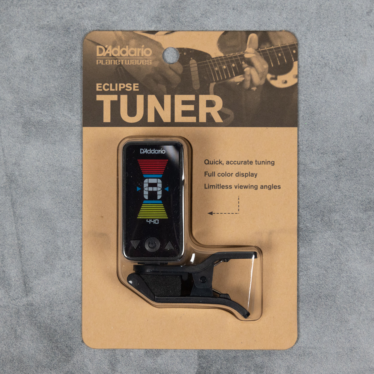 D'Addario Eclipse CT17 Headstock Tuner in Black