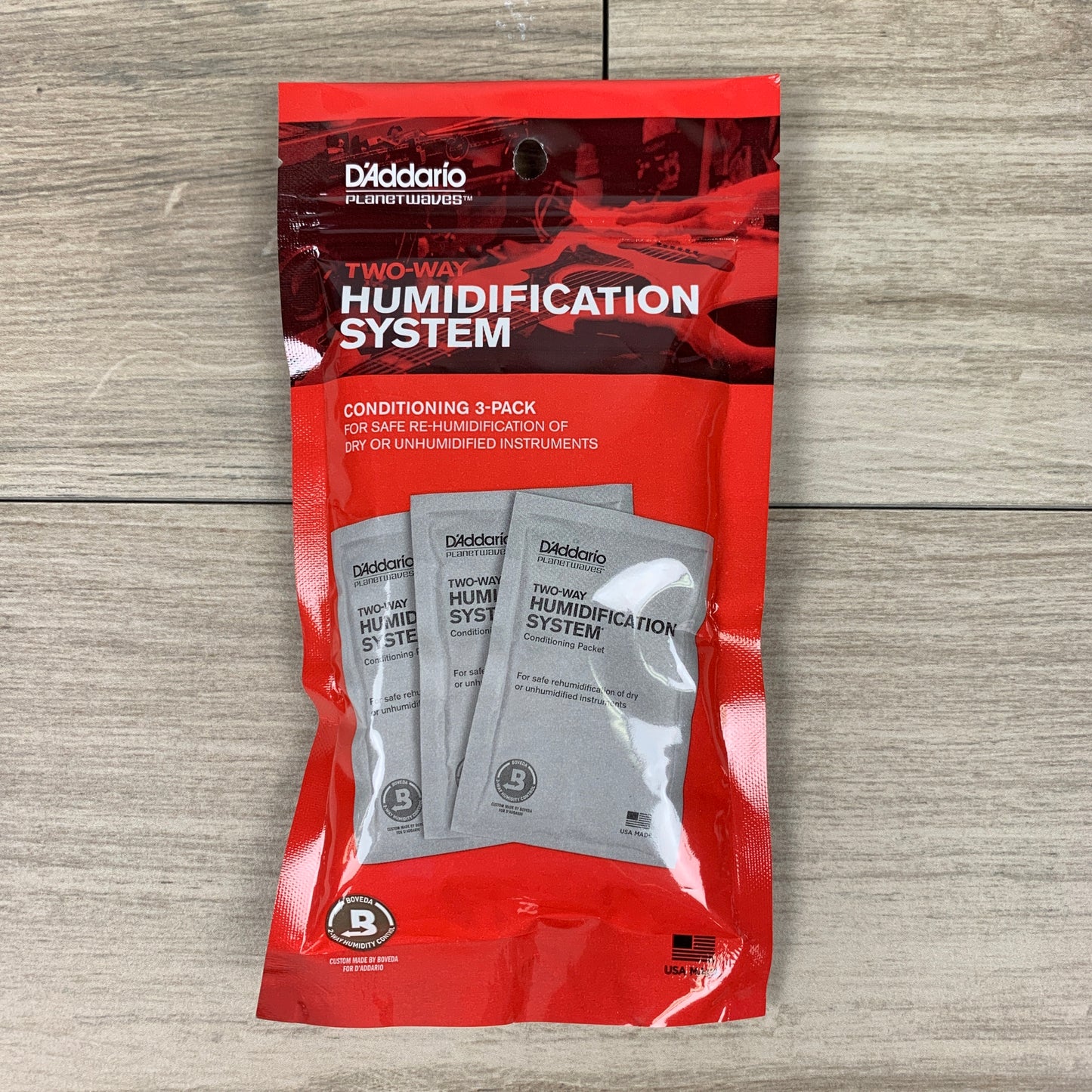 D'Addario Humidipack Automatic Humidity Conditioning System 3-Pack