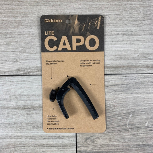 D'Addario PW-CP-07 NS Capo Lite, Black