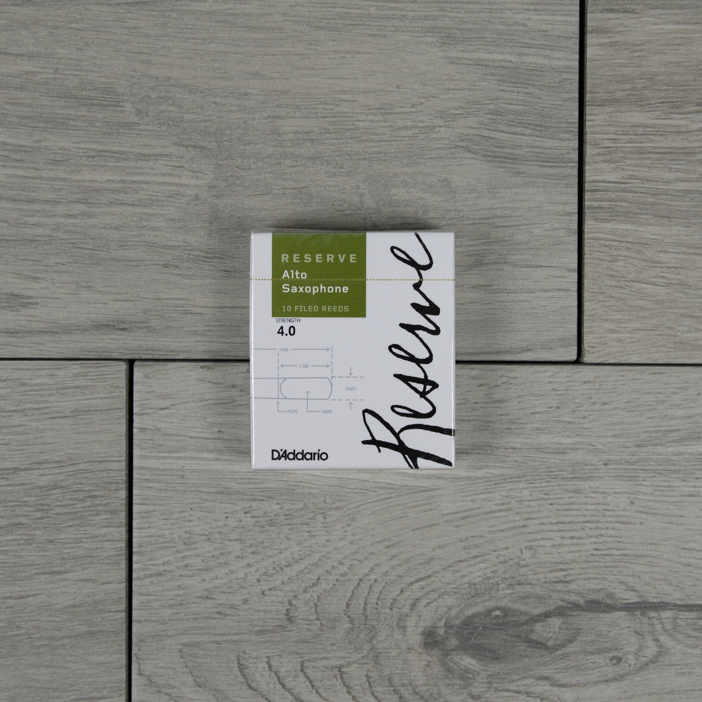 D'Addario Reserve Alto Saxophone Reeds, Strength 4 (Box of 10)