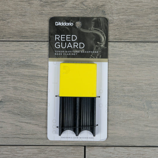 D'Addario Tenor/Bari Sax Reed Guard, Yellow (Holds 4 Reeds)