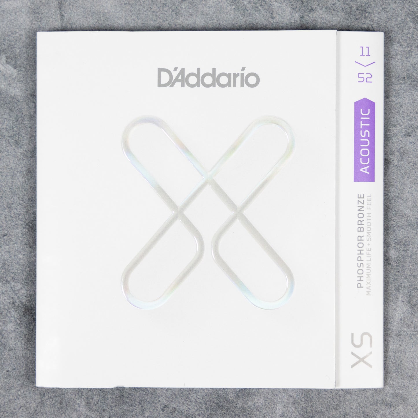 D'Addario XSAPB1152 XS Phosphor Bronze Acoustic Guitar Strings, 11-52 Gauge