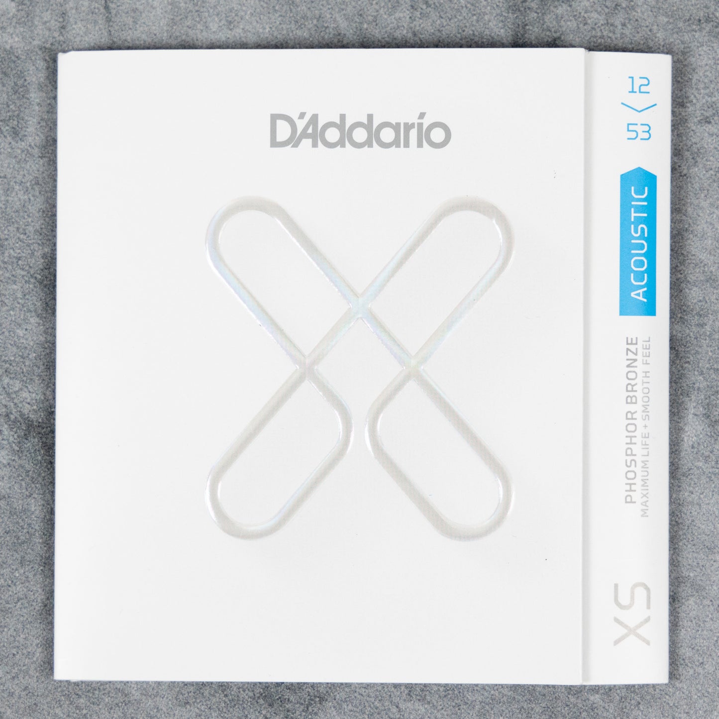 D'Addario XSAPB1253 XS Phosphor Bronze Acoustic Guitar Strings, 12-53 Gauge