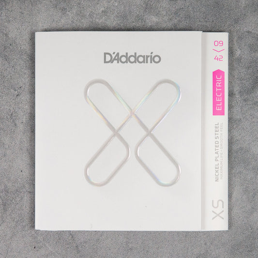D'Addario XSE0942 XS Nickel Coated Electric Guitar Strings, 9-42 Gauge
