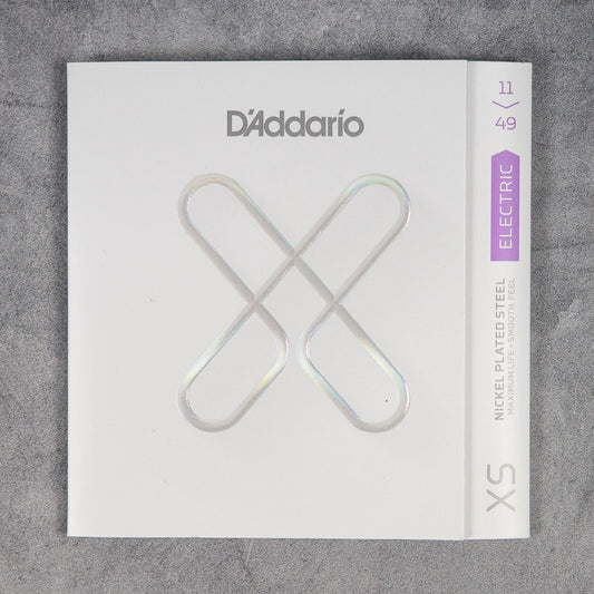 D'Addario XSE1149 XS Nickel Coated Electric Guitar Strings, 11-49 Gauge