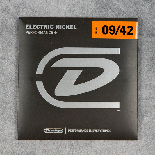 Dunlop Performance+ Electric Nickel Wound Guitar Strings, 09-42, Extra Light