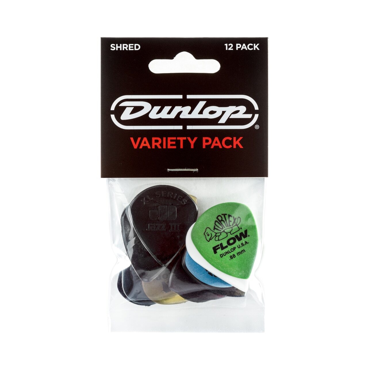 Dunlop Shred Picks Variety Pack, 12-Pack