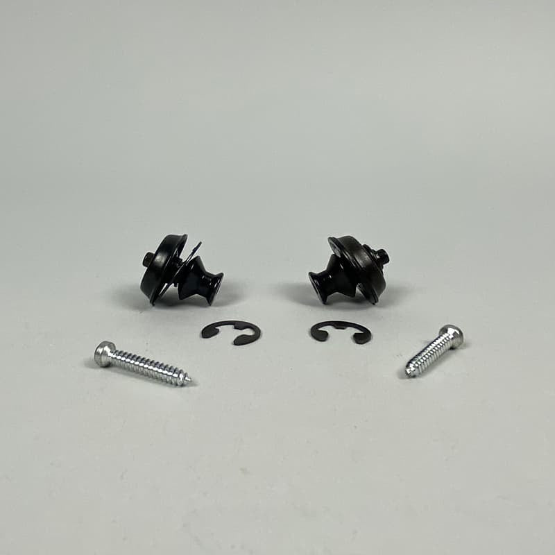 Dunlop Straplok Dual Design Strap Retainers, Black