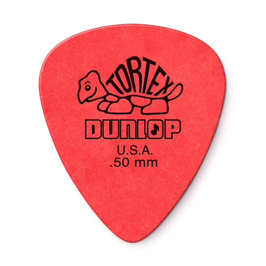 Dunlop Tortex Standard Picks, 12-Pack, 0.50mm in Red