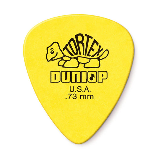 Dunlop Tortex Standard Picks, 12-Pack, 0.73mm in Yellow