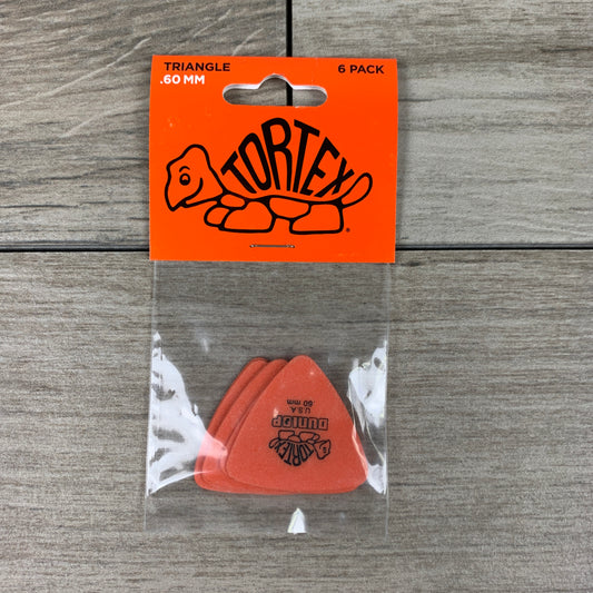 Dunlop Tortex Triangle Picks, 6-Pack, .60mm
