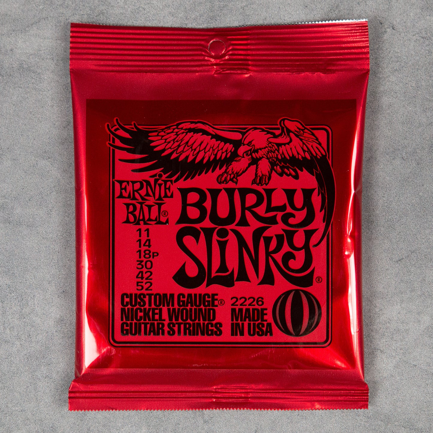 Ernie Ball Burly Slinky Nickel Wound Electric Guitar Strings, 11-52