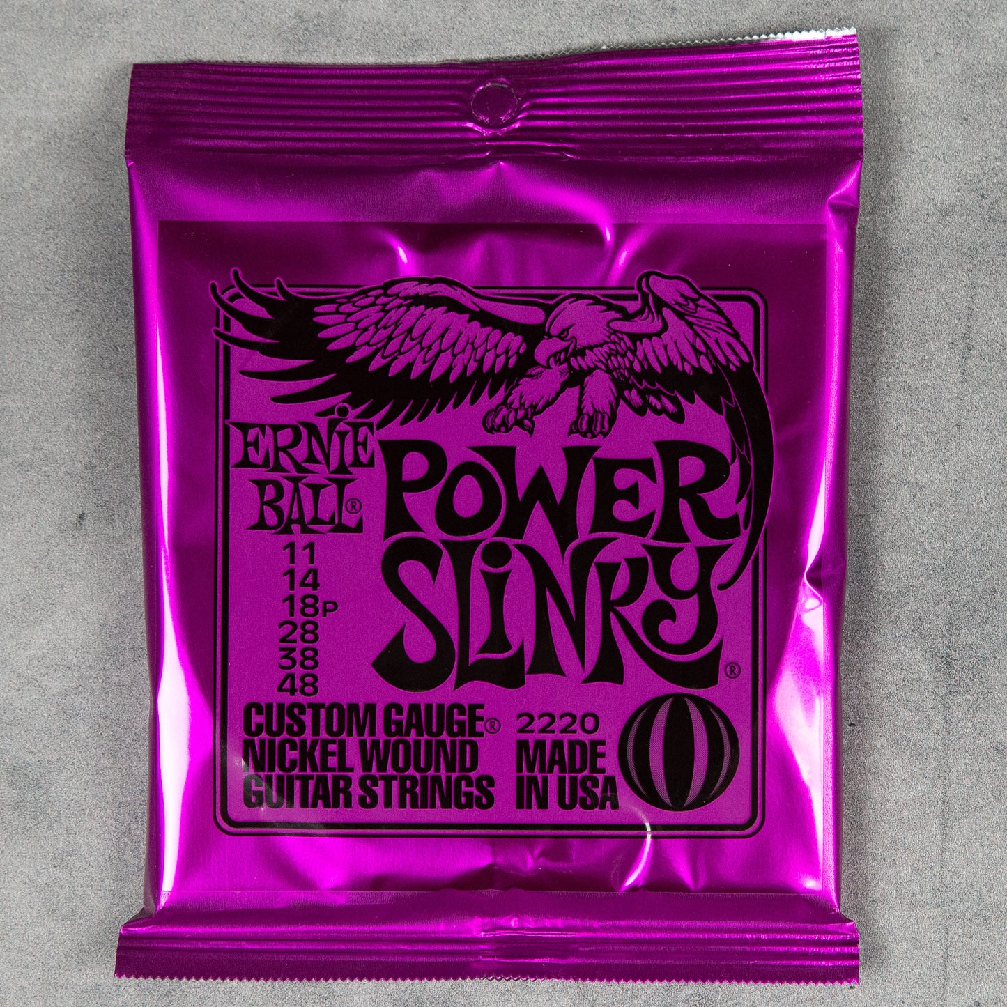 Ernie Ball Power Slinky Nickel Wound Electric Guitar Strings, 11-48