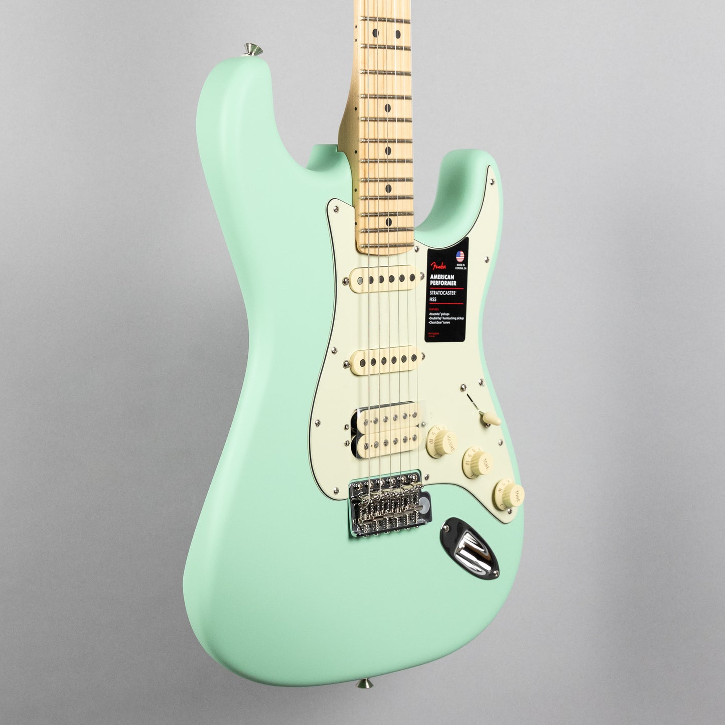 Fender American Performer Stratocaster HSS, Satin Surf Green
