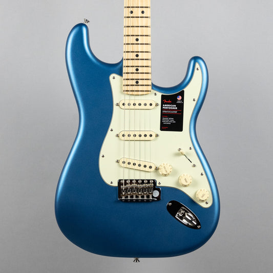 Fender American Performer Stratocaster, Satin Lake Placid Blue