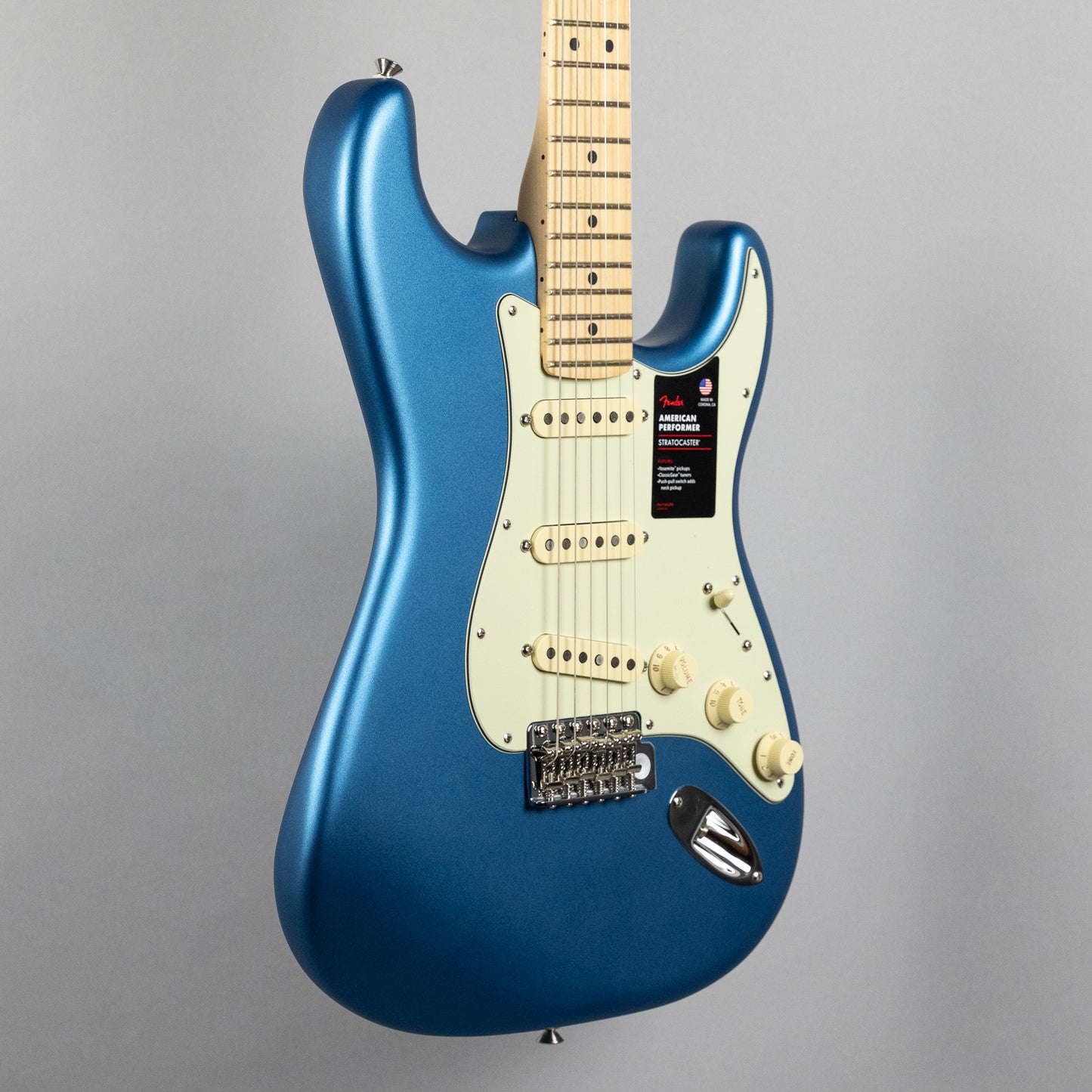 Fender American Performer Stratocaster, Satin Lake Placid Blue