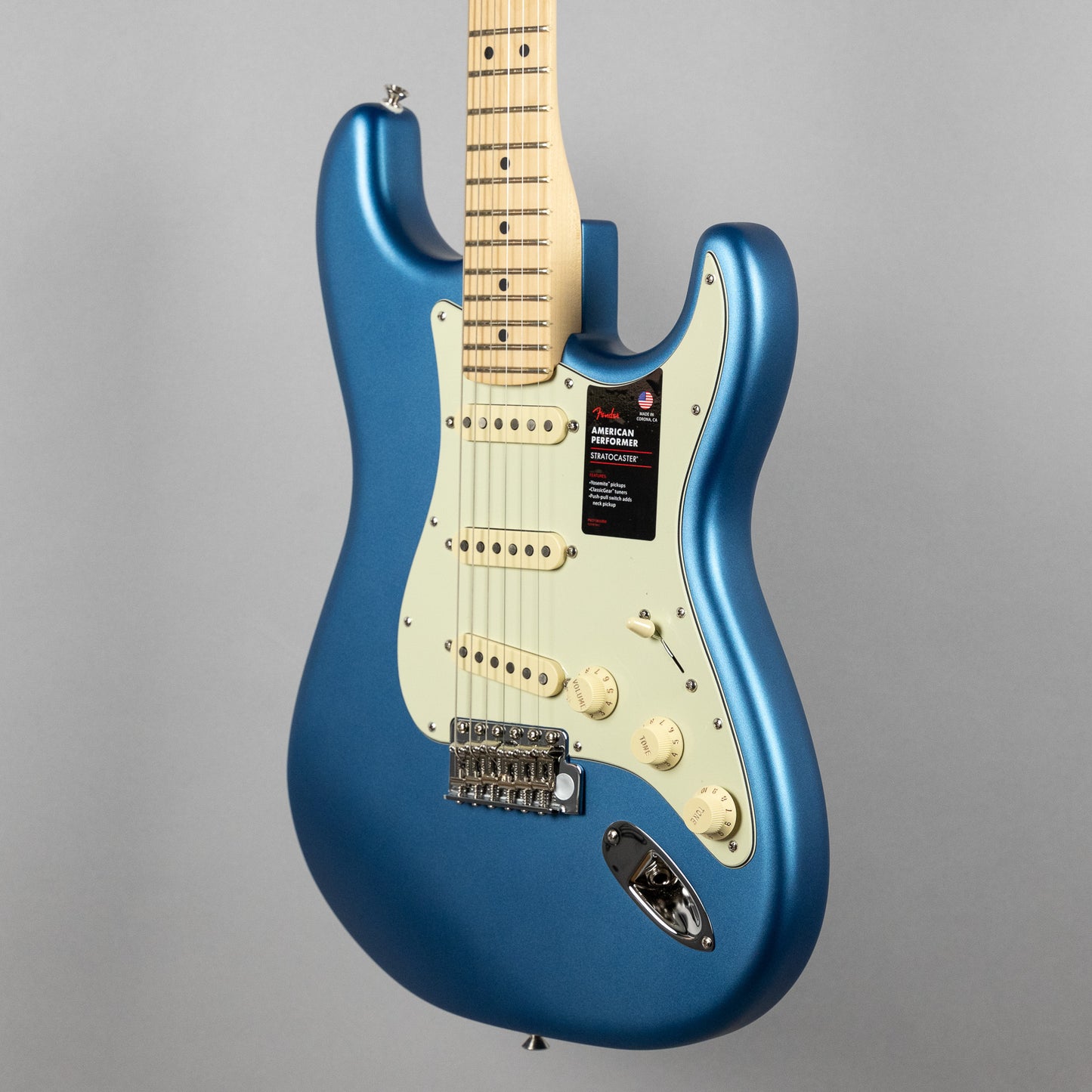 Fender American Performer Stratocaster, Satin Lake Placid Blue