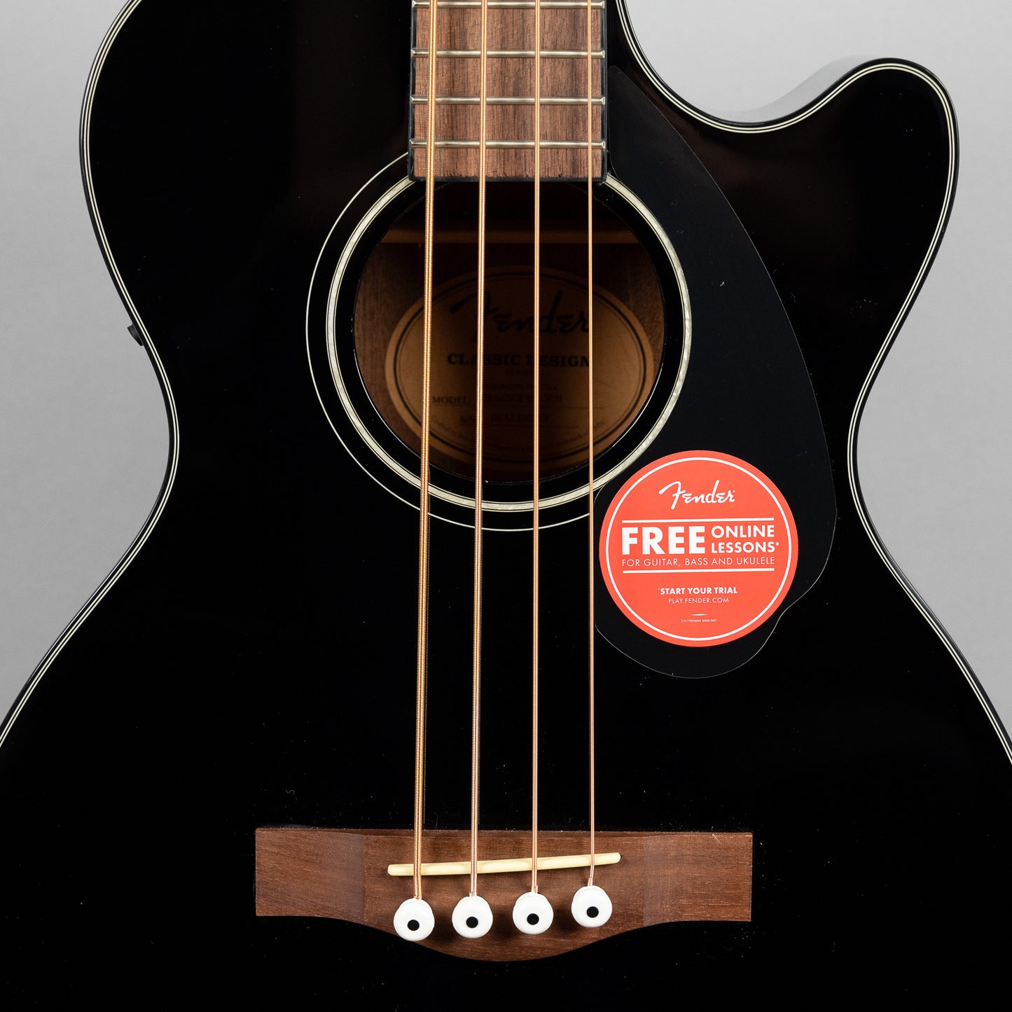 Fender CB-60SCE Acoustic Bass, Black
