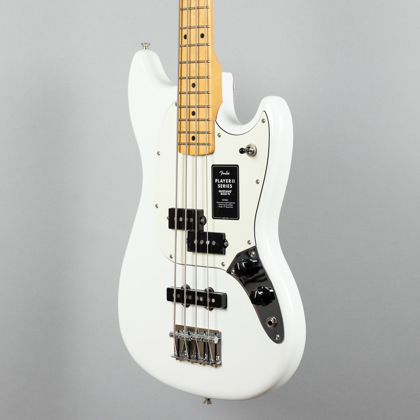 Fender Player II Mustang PJ Bass, Polar White