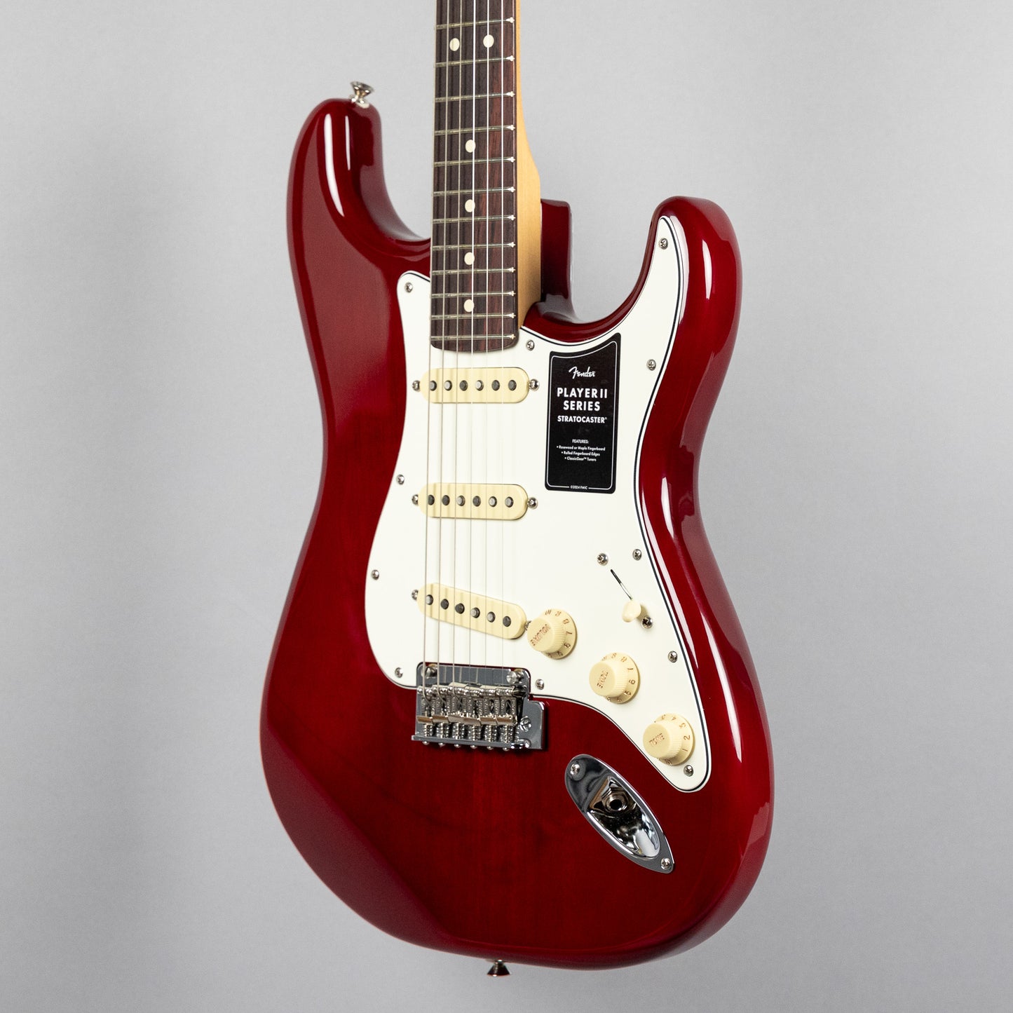 Fender Player II Stratocaster, Transparent Cherry Burst (Chambered)