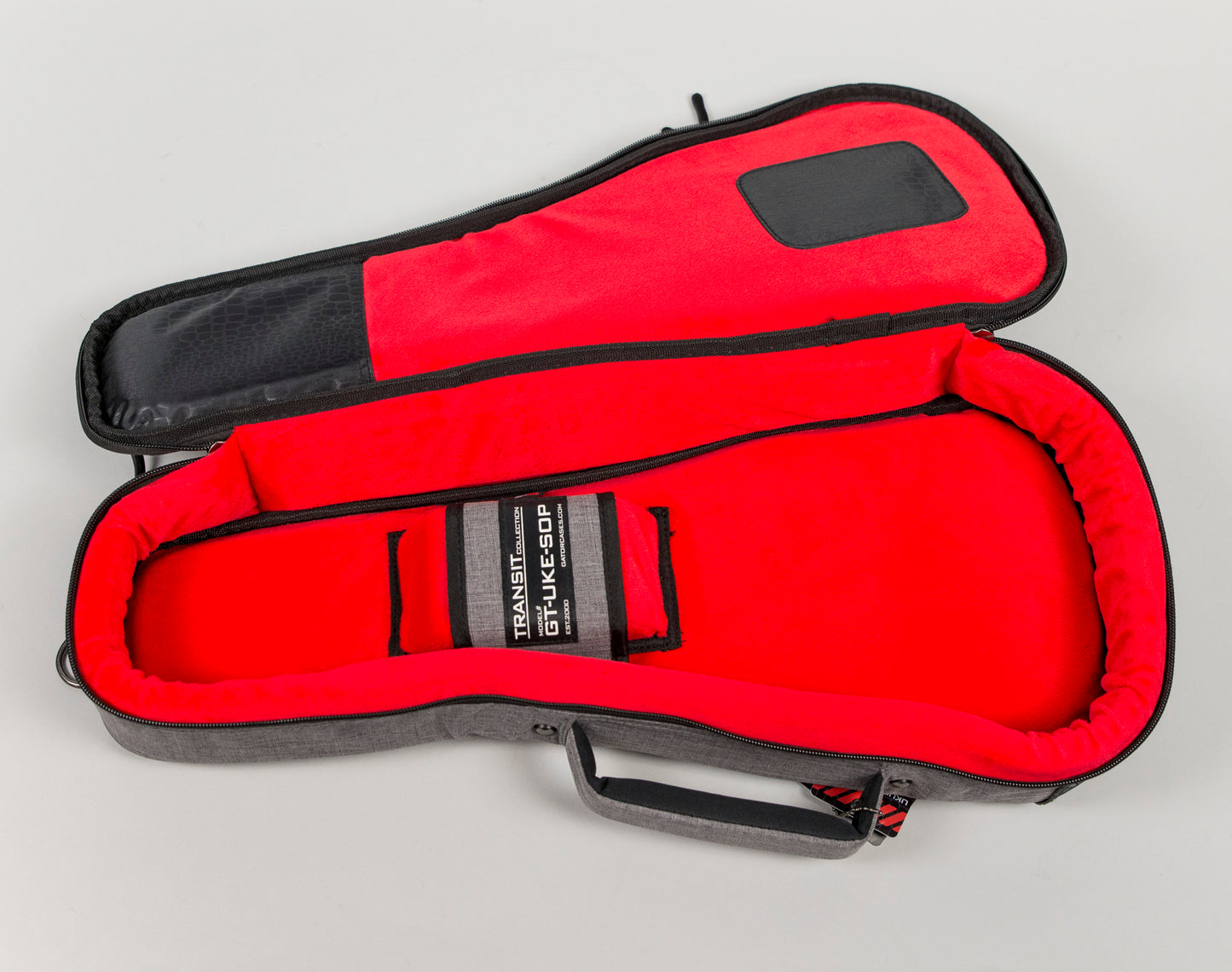 Gator Transit Gig Bag for Soprano Ukulele in Gray
