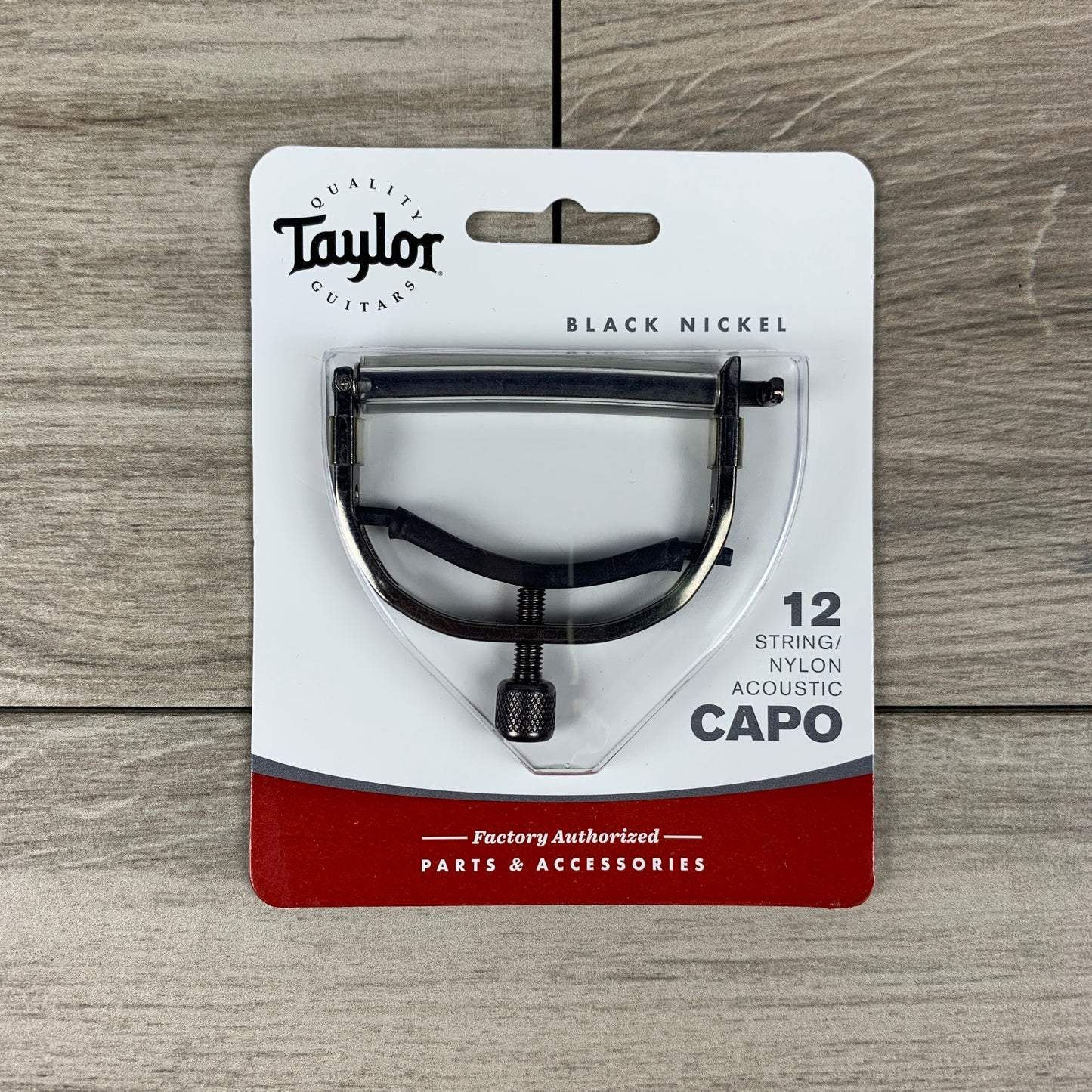 Taylor 12-String/Nylon String Acoustic Guitar Capo, Black Nickel