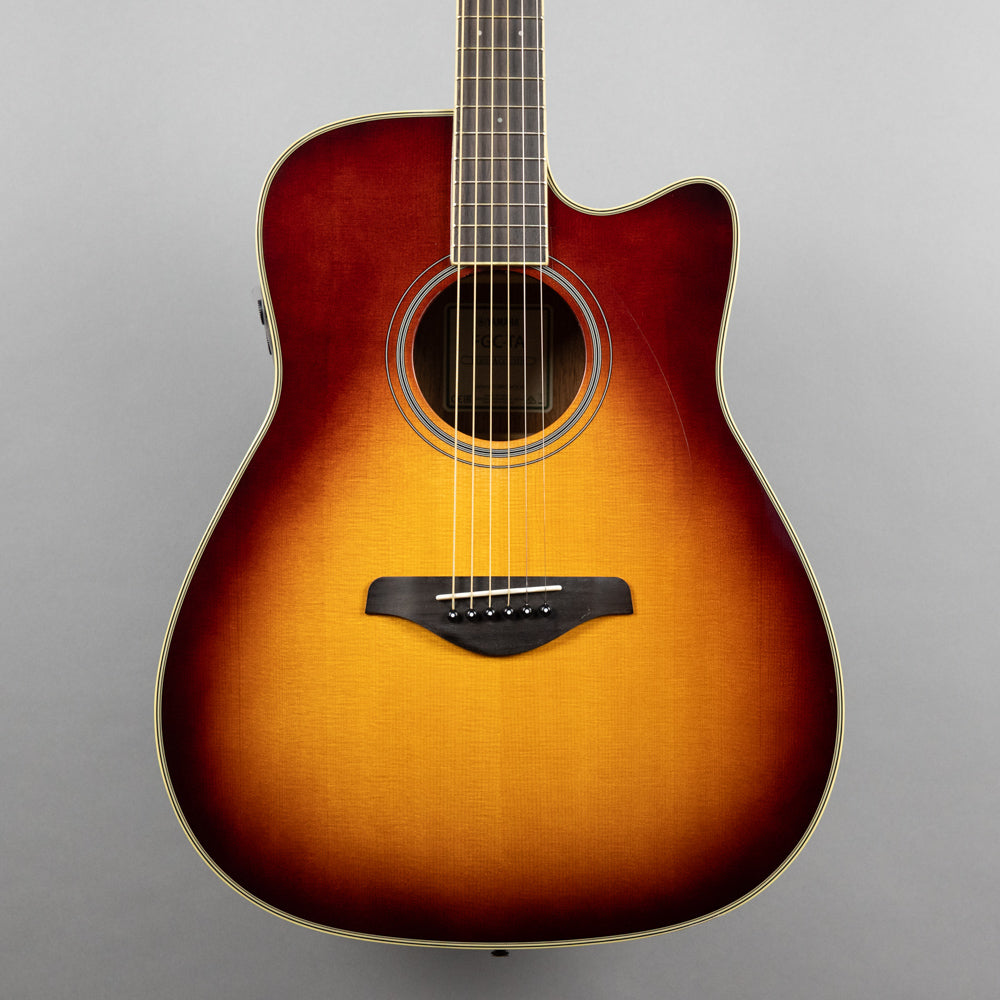 Yamaha FGC-TA Brown Sunburst Trans Acoustic Guitar