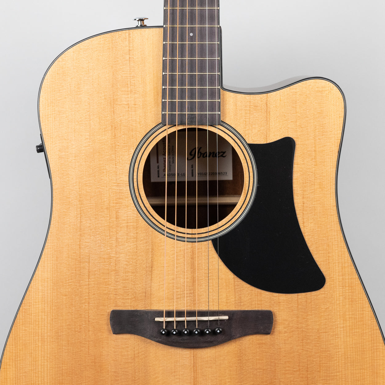 Ibanez AAD50CE Grand Dreadnought Acoustic Guitar, Natural Low Gloss