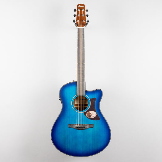 Ibanez AAM50CE Advanced Acoustic, Sapphire Blue Burst Top