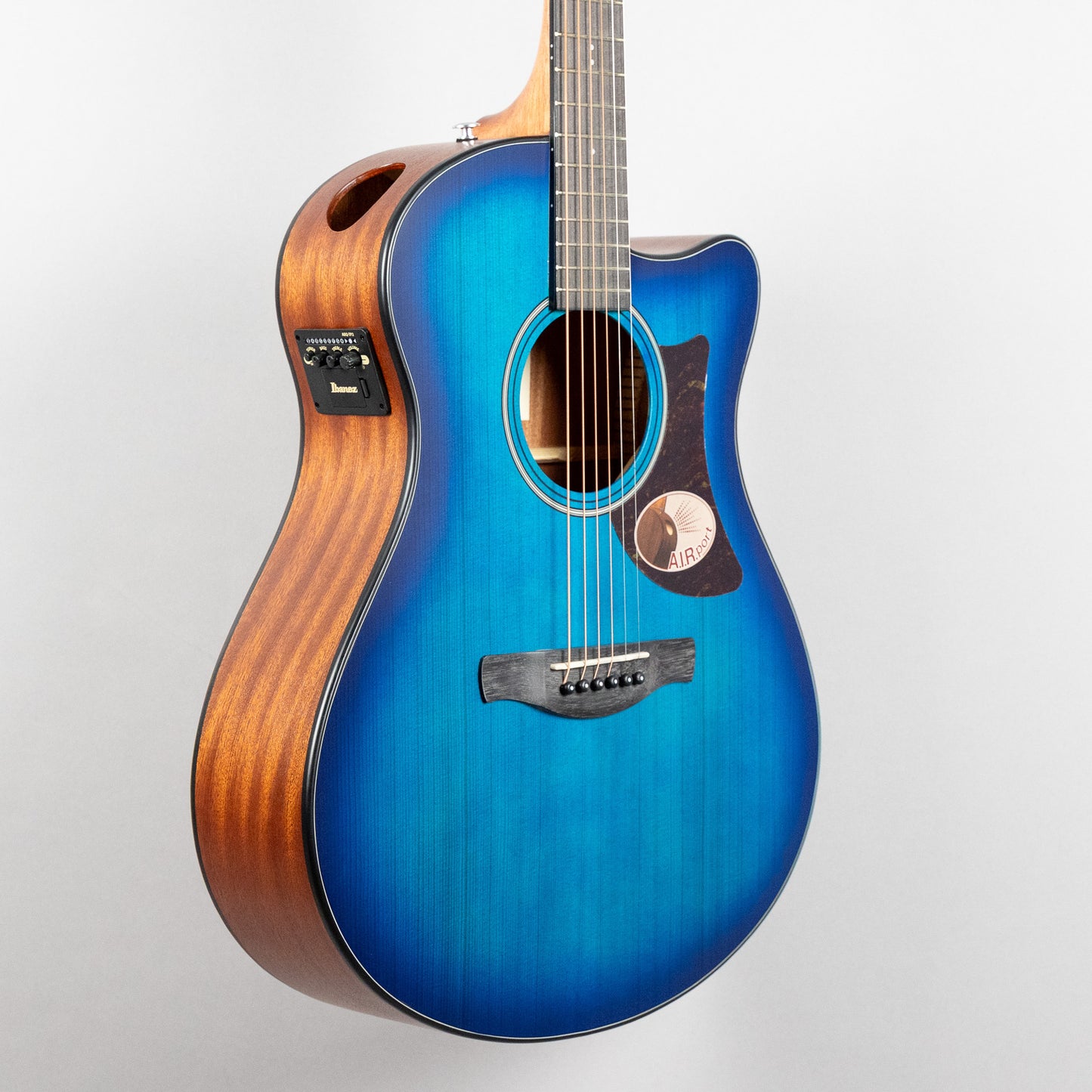 Ibanez AAM50CE Advanced Acoustic, Sapphire Blue Burst Top