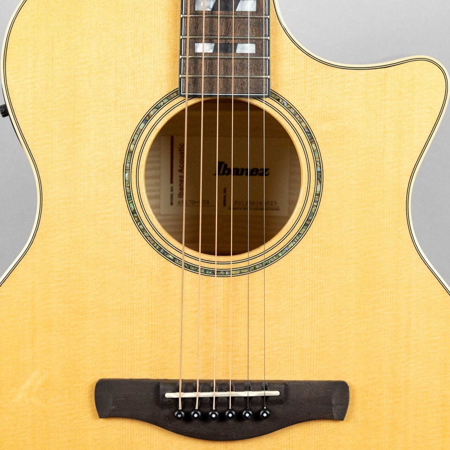 Ibanez AE170-NTR Acoustic Guitar, Natural Top, Transparent Red Back & Sides