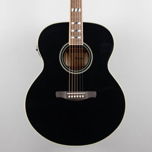 Ibanez AJ70M1E Artwood Jumbo Acoustic, Black High Gloss