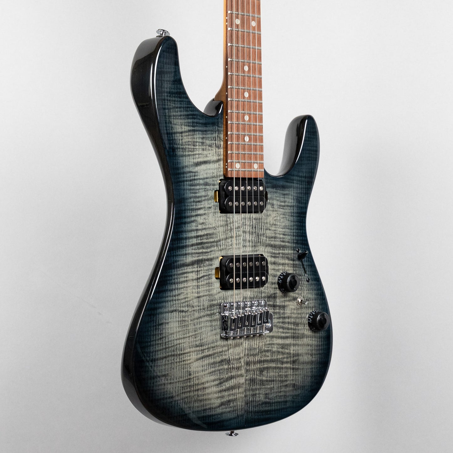 Ibanez AZ24S1F AZ Standard Electric Guitar, Transparent Black Sunburst