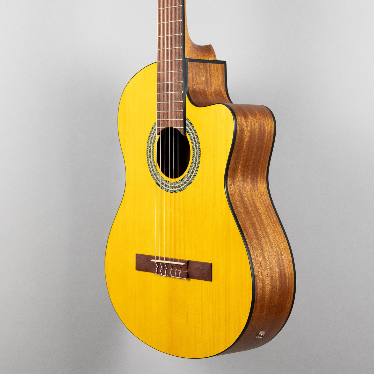 Ibanez GA3ECE Classical Nylon String Guitar, Open Pore Amber