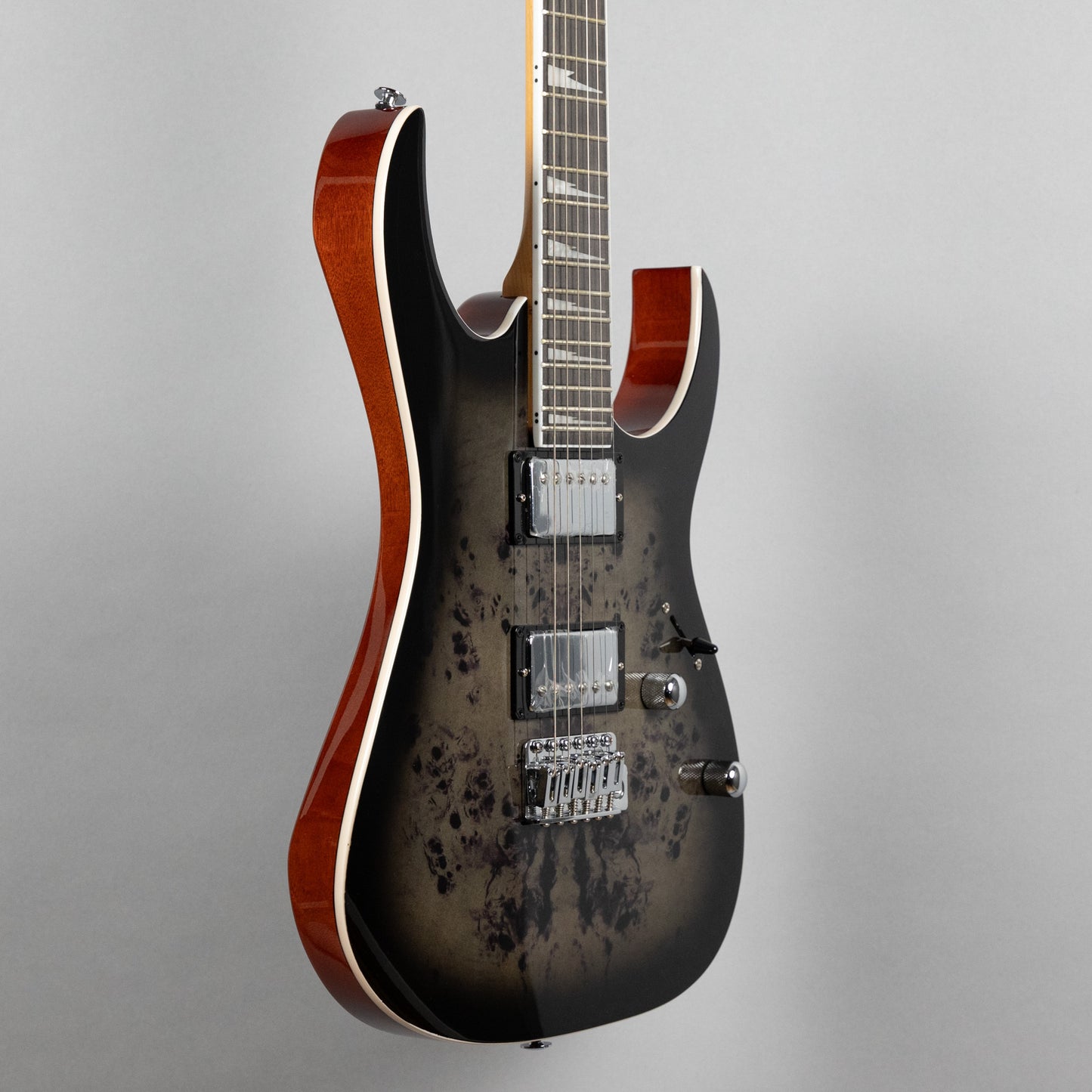 Ibanez GRG220PA1 GIO Series in Transparent Brown Black Burst