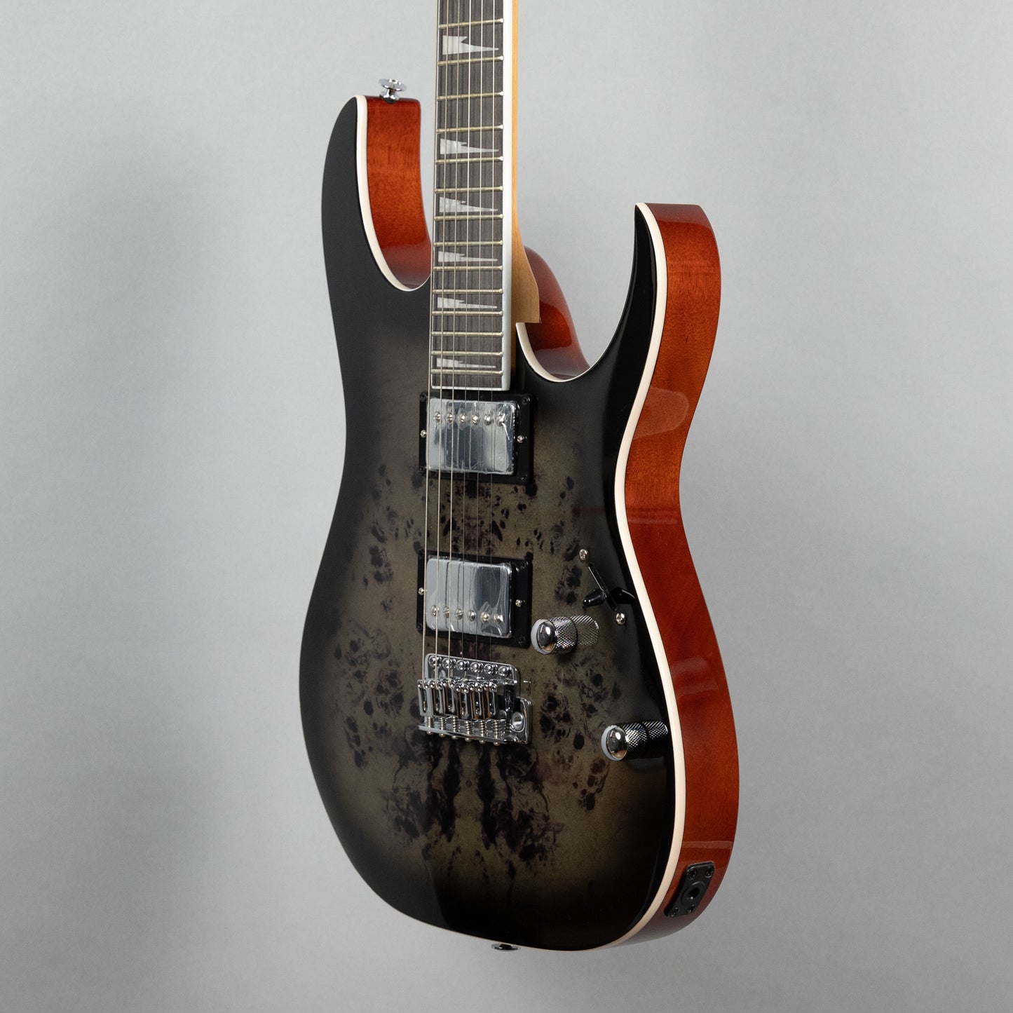 Ibanez GRG220PA1 GIO Series in Transparent Brown Black Burst