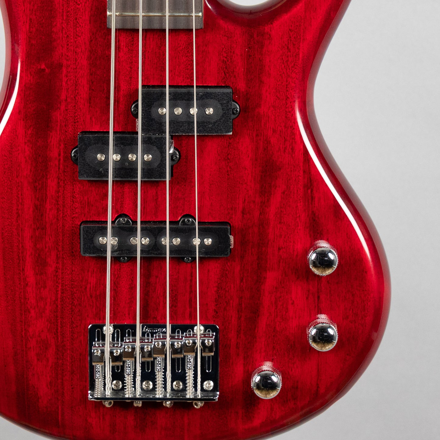 Ibanez GSRM20 miKro 4-String Bass Guitar, Transparent Red
