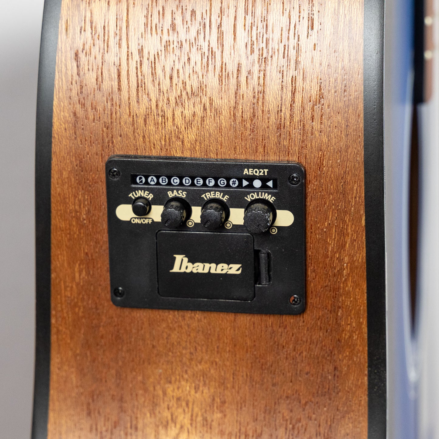 Ibanez PF50CE Dreadnought Acoustic, Transparent Blue Sunburst Top