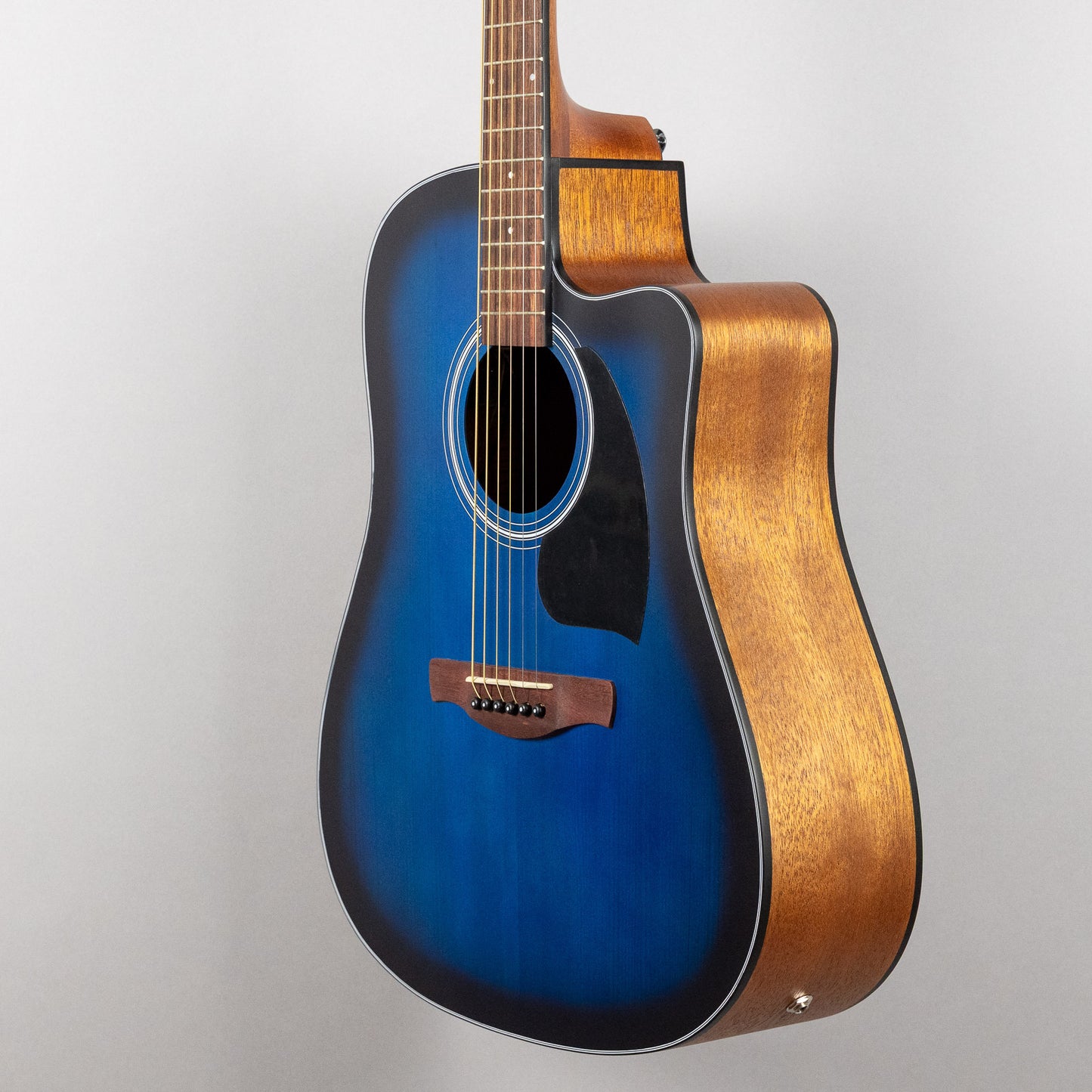 Ibanez PF50CE Dreadnought Acoustic, Transparent Blue Sunburst Top