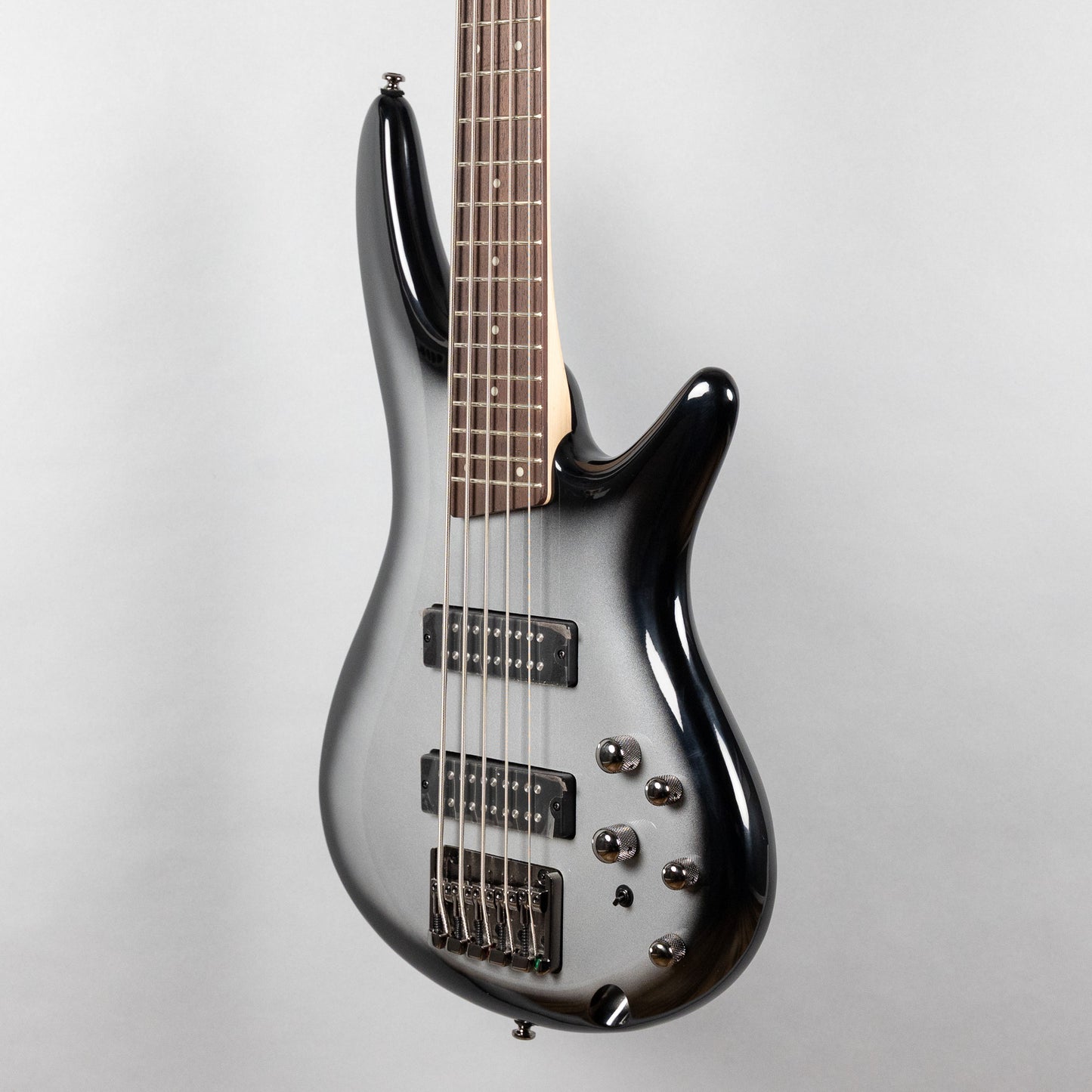 Ibanez SR305E SR Standard 5-String Bass, Metallic Silver Sunburst
