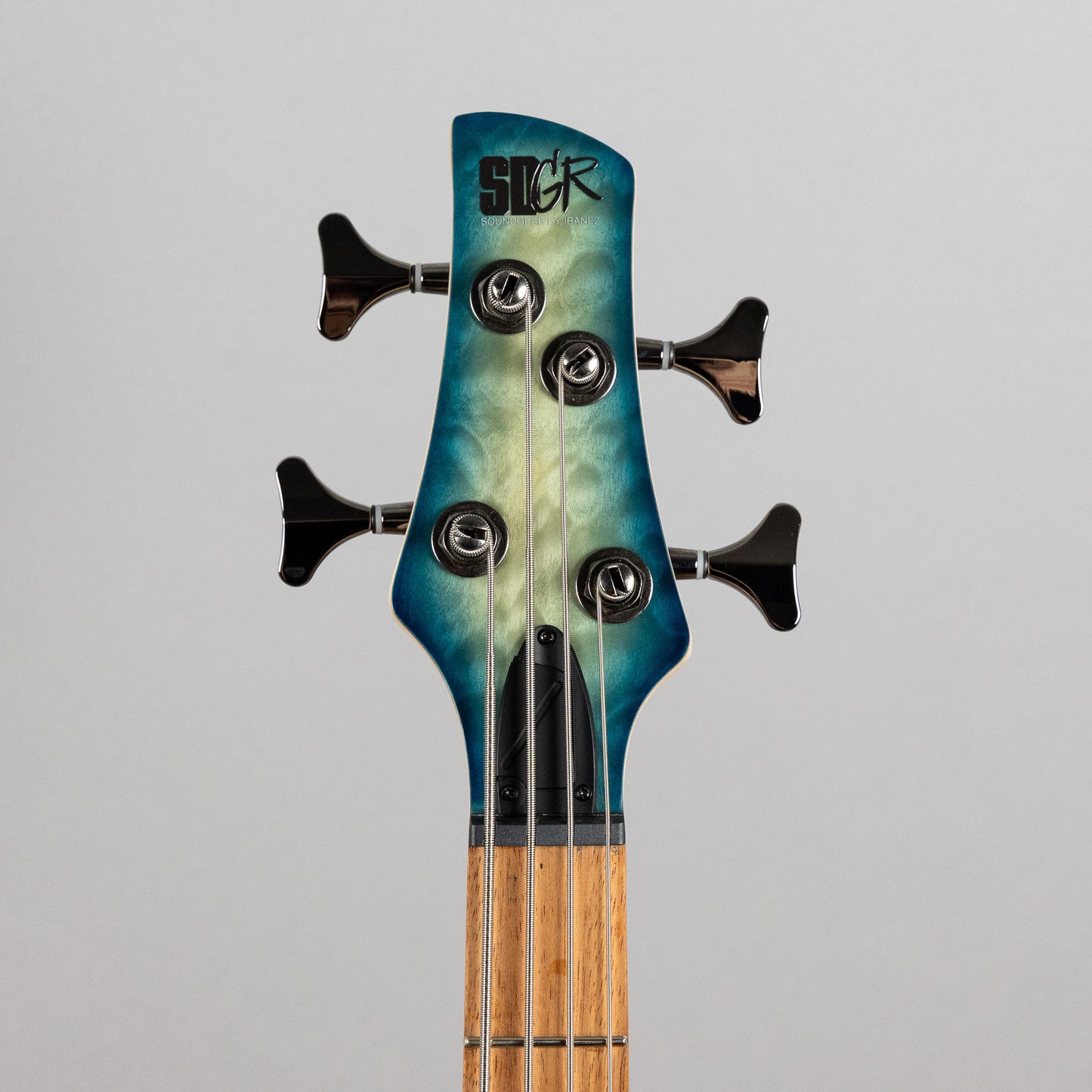 Ibanez SR400EQM-SCB SR Standard 4-String Bass, Stained Cosmic Blue Starburst