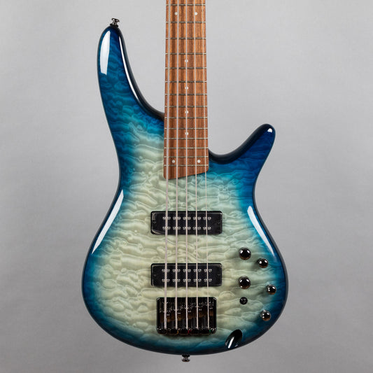 Ibanez SR405EQM SR Standard 5-String Bass, Stained Cosmic Blue Starburst