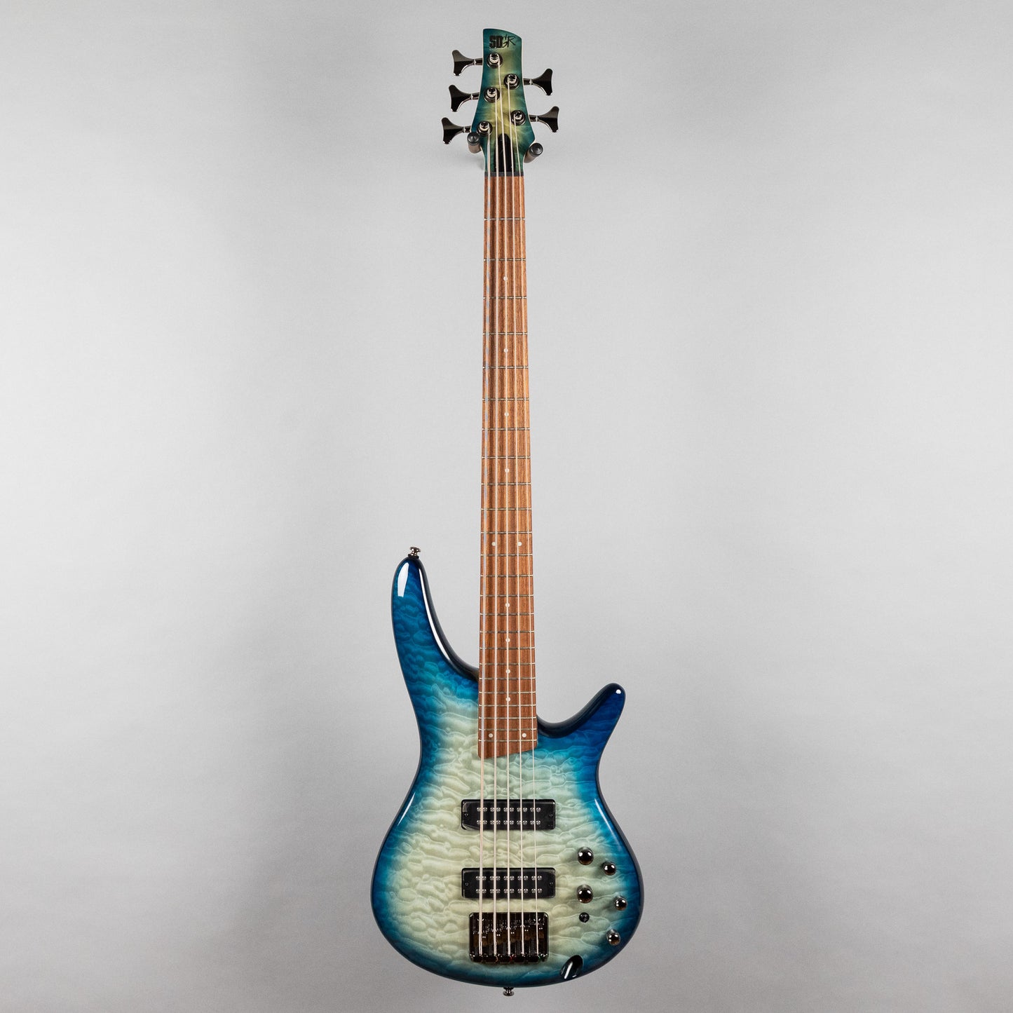 Ibanez SR405EQM SR Standard 5-String Bass, Stained Cosmic Blue Starburst